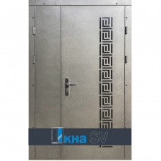 Вхідні двері ЕЛІТ метал сірий антик №156/ МДФ графіт крокрень №120