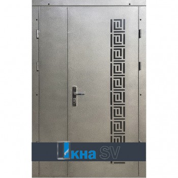 Вхідні двері ЕЛІТ метал сірий антик №156/ МДФ графіт крокрень №120