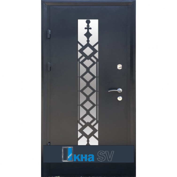 Входная дверь ПРЕМИУМ металл антрацит /МДФ бетон темно-серый №120