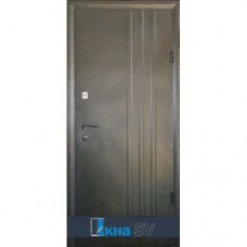 Вхідні двері МЕДІУМ метал сірий антік №149 / МДФ сосна прованс №118