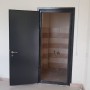 Входная дверь КЛАССИК металл антрацит / МДФ бетон графит №118