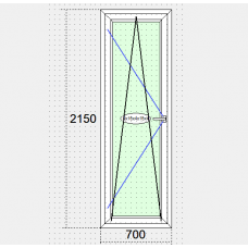 Балконні двері IDEAL 7000 шестикамерні Термовставка