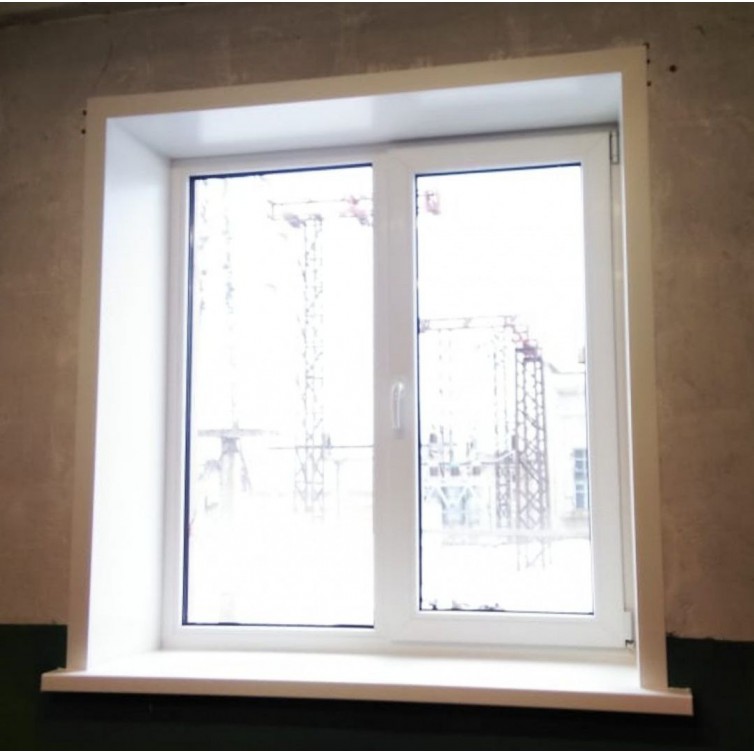 Двухстворчатое Металлопластиковое окно Steko R300 (4-10-4-10-4) Axor