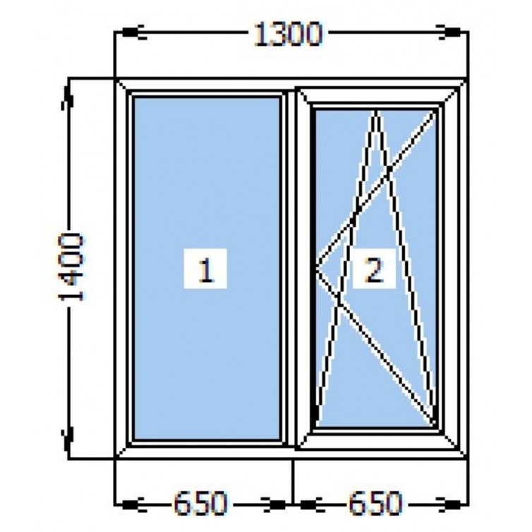 Металлопластиковое окно WDS 6S (4-16-4) Siegenia Favorit